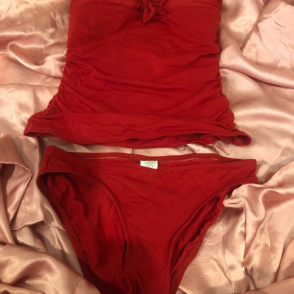 DKNY Red Tankini size 4 - Picture 6 of 8